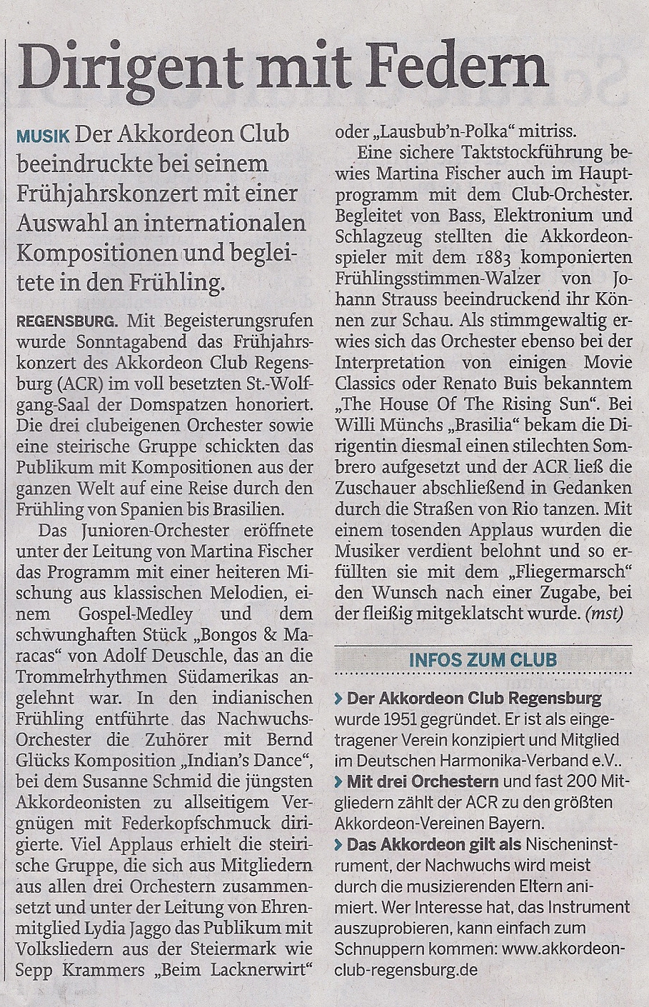 Frühjahrskonzert 2013