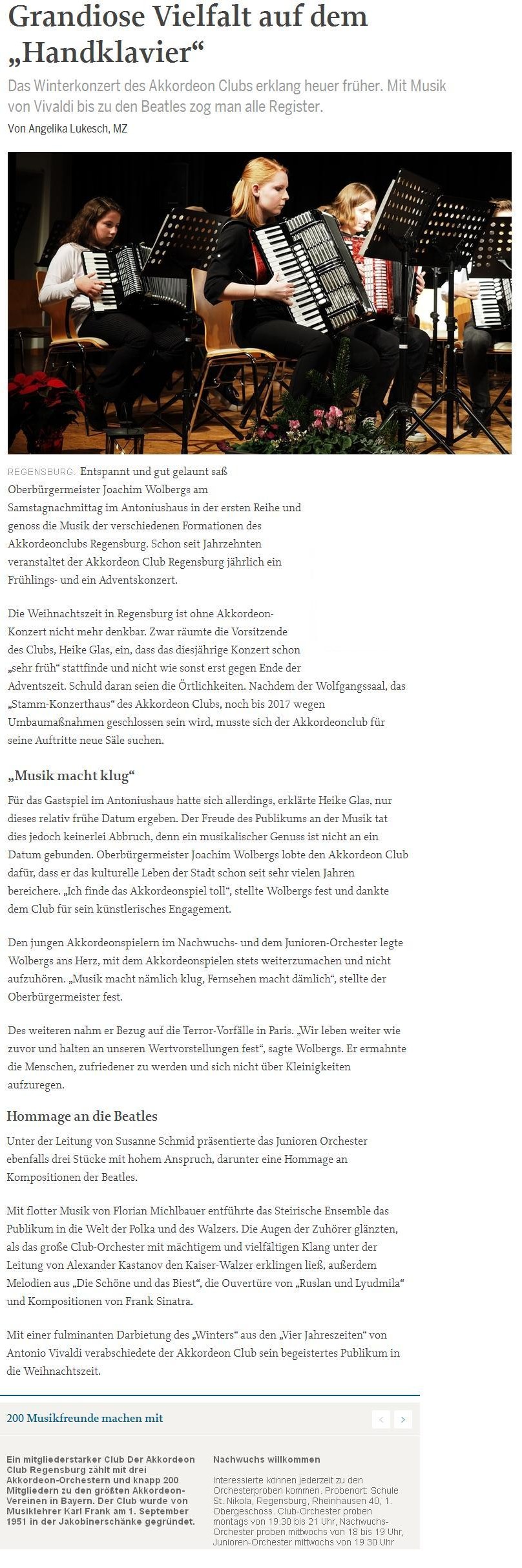 MZ Auftakt in den Advent 2015